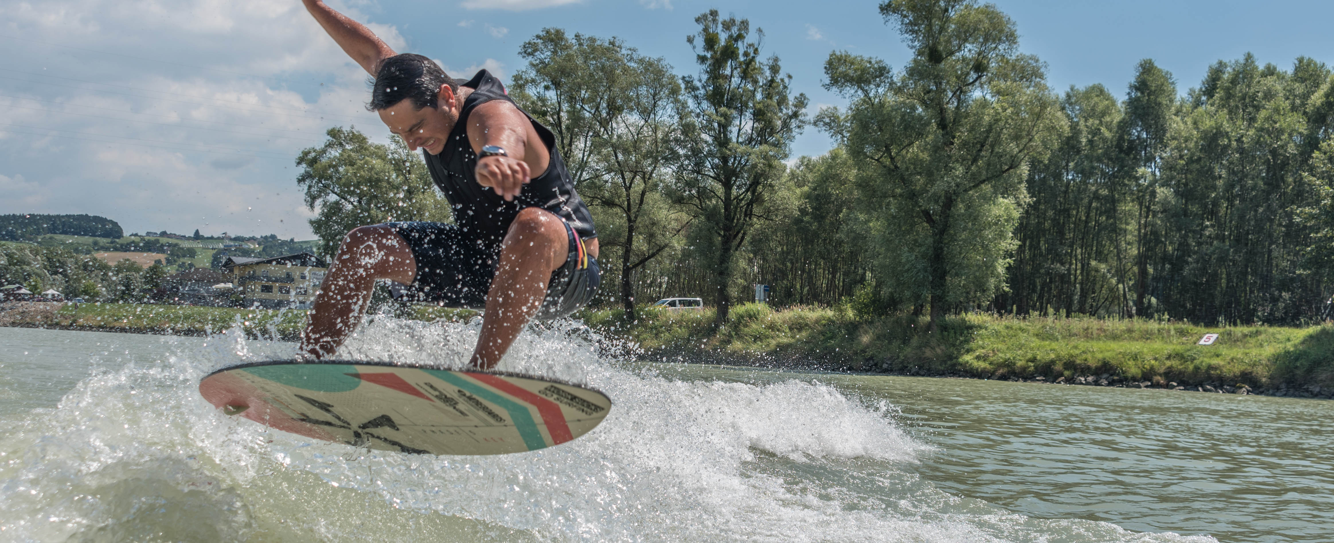 Wakesurfen bei